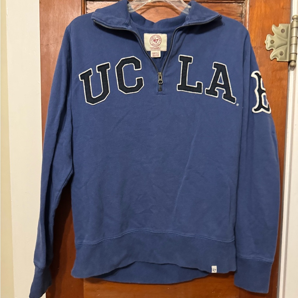 47 Brand UCLA Blue Zip-Up Sweater